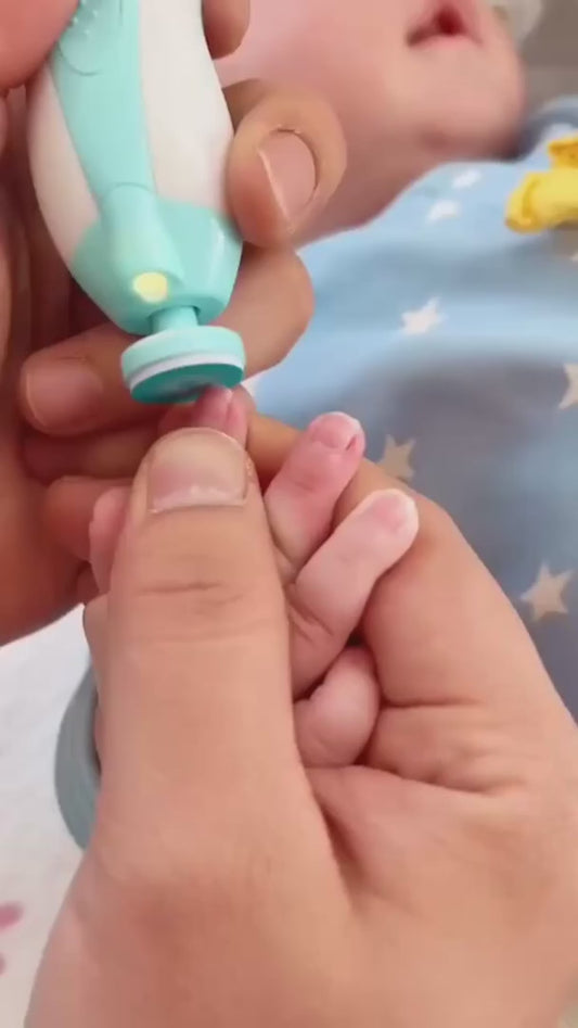 Baby Nail Clipper with 6 Grinding Head & LED Light(Oval).